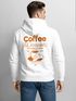 Herren Sweatjacke Backprint Coffe & Croissants Zipjacke Zip-Hoodie Grafik Männer Fashion Streetstyle Neverless®preview