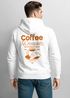 Herren Sweatjacke Backprint Coffe & Croissants Zipjacke Zip-Hoodie Grafik Männer Fashion Streetstyle Neverless®preview