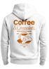 Herren Sweatjacke Backprint Coffe & Croissants Zipjacke Zip-Hoodie Grafik Männer Fashion Streetstyle Neverless®preview