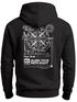 Herren Sweatjacke Backprint Kompass Zipjacke Zip-Hoodie Männer Fashion Urban  Streetstyle Neverless®preview