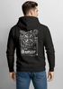 Herren Sweatjacke Backprint Kompass Zipjacke Zip-Hoodie Männer Fashion Urban  Streetstyle Neverless®preview