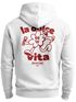 Herren Sweatjacke Backprint La Dolce Vita Cartoon Grafik Zipjacke Zip-Hoodie Männer Fashion Streetstyle Neverless®preview