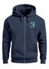 Herren Sweatjacke Backprint Logo Natur Maritim Symbole Zipjacke Zip-Hoodie Männer Fashion Streetstyle Neverless®preview