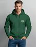 Herren Sweatjacke Backprint More Spaghetti Less Regretti Katze Lustig Zipjacke Zip-Hoodie Männer Fashion Streetstyle Neverless®preview
