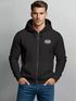 Herren Sweatjacke Backprint No Bad Days Statement Zipjacke Zip-Hoodie Männer Fashion Streetstyle Neverless®preview