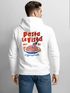 Herren Sweatjacke Backprint Pasta Grafik Zipjacke Zip-Hoodie Männer Fashion Italian Streetstyle Neverless®preview