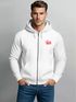 Herren Sweatjacke Backprint Social Beach Club Zipjacke Zip-Hoodie Männer Urban Fashion Streetstyle Neverless®preview