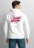 Herren Sweatjacke Backprint Social Beach Club Zipjacke Zip-Hoodie Männer Urban Fashion Streetstyle Neverless®preview