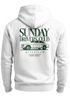 Herren Sweatjacke Backprint Sunday Driver Retro Car Grafik Zipjacke Zip-Hoodie Männer Fashion Streetstyle Neverless®preview