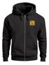 Herren Sweatjacke Backprint Think Outside Zipjacke Statement Zip-Hoodie Männer Fashion Streetstyle Neverless®preview