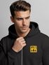 Herren Sweatjacke Backprint Think Outside Zipjacke Statement Zip-Hoodie Männer Fashion Streetstyle Neverless®preview