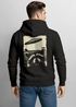 Herren Sweatjacke Backprint Waschbät Ufo Alien Invasion Zipjacke Zip-Hoodie Männer Fashion Streetstyle Neverless®preview