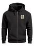 Herren Sweatjacke Backprint Waschbät Ufo Alien Invasion Zipjacke Zip-Hoodie Männer Fashion Streetstyle Neverless®preview