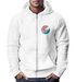 Herren Sweatjacke Bedruckt Welle Logo Print Zipjacke mit Kapuze Männer Fashion Streetstyle Neverless®preview