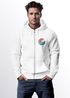 Herren Sweatjacke Bedruckt Welle Logo Print Zipjacke mit Kapuze Männer Fashion Streetstyle Neverless®preview