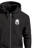 Herren Sweatjacke Kapuze Zip Hoodie mit Print Aufdruck Sparta Helm Fashion Streetstyle Neverless®preview