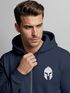 Herren Sweatjacke Kapuze Zip Hoodie mit Print Aufdruck Sparta Helm Fashion Streetstyle Neverless®preview