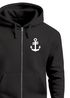 Herren Sweatjacke mit Kapuze Anker Print Motiv Logo Maritim Zipjacke Männer Fashion Streetstyle Neverless®preview