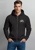 Herren Sweatjacke mit Kapuze Fahrrad Logo Print Motiv Zipjacke Zip-Hoodie  Männer Fashion Streetstyle Neverless®preview