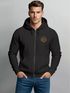 Herren Sweatjacke mit Kapuze Logo Bäume Wald Print Outdoor Motiv Zip Hoodie Männer Fashion Neverless®preview