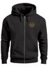 Herren Sweatjacke mit Kapuze Logo Bäume Wald Print Outdoor Motiv Zip Hoodie Männer Fashion Neverless®preview