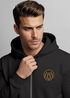 Herren Sweatjacke mit Kapuze Logo Bäume Wald Print Outdoor Motiv Zip Hoodie Männer Fashion Neverless®preview
