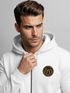 Herren Sweatjacke mit Kapuze Logo Bäume Wald Print Outdoor Motiv Zip Hoodie Männer Fashion Neverless®preview
