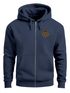 Herren Sweatjacke mit Kapuze Logo Bäume Wald Print Outdoor Motiv Zip Hoodie Männer Fashion Neverless®preview