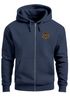 Herren Sweatjacke mit Kapuze Logo Bäume Wald Print Outdoor Motiv Zip Hoodie Männer Fashion Neverless®preview
