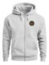 Herren Sweatjacke mit Kapuze Logo Bäume Wald Print Outdoor Motiv Zip Hoodie Männer Fashion Neverless®preview