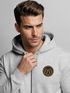 Herren Sweatjacke mit Kapuze Logo Bäume Wald Print Outdoor Motiv Zip Hoodie Männer Fashion Neverless®preview