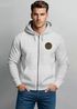 Herren Sweatjacke mit Kapuze Logo Bäume Wald Print Outdoor Motiv Zip Hoodie Männer Fashion Neverless®preview