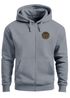 Herren Sweatjacke mit Kapuze Logo Bäume Wald Print Outdoor Motiv Zip Hoodie Männer Fashion Neverless®preview