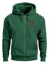 Herren Sweatjacke mit Kapuze Logo Bäume Wald Print Outdoor Motiv Zip Hoodie Männer Fashion Neverless®preview