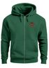 Herren Sweatjacke mit Kapuze Logo Bäume Wald Print Outdoor Motiv Zip Hoodie Männer Fashion Neverless®preview