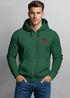 Herren Sweatjacke mit Kapuze Logo Bäume Wald Print Outdoor Motiv Zip Hoodie Männer Fashion Neverless®preview