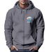 Herren Sweatjacke mit Kapuze Logo-Print Hawaii  Aufdruck Welle Retro Motiv Männer Fashion Streetstyle Neverless®preview