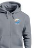Herren Sweatjacke mit Kapuze Logo-Print Hawaii  Aufdruck Welle Retro Motiv Männer Fashion Streetstyle Neverless®preview