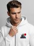 Herren Sweatjacke mit Kapuze Logo Print Wald Zipjacke Zip-Hoodie  Männer Outdoor Fashion Streetstyle Neverless®preview