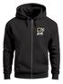 Herren Sweatjacke mit Kapuze Logo Wild Natur Aufdruck Zipjacke Zip-Hoodie  Männer Fashion Streetstyle Neverless®preview