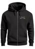 Herren Sweatjacke mit Kapuze Logoprint Mountain Life Pullover Zipjacke Zip-Hoodie Männer Outdoor Streetwear Herren Neverless®preview