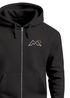 Herren Sweatjacke mit Kapuze Logoprint Mountain Life Pullover Zipjacke Zip-Hoodie Männer Outdoor Streetwear Herren Neverless®preview