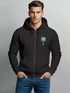 Herren Sweatjacke mit Kapuze Palmenlogo Travel Zipjacke Zip-Hoodie  Männer Fashion Streetstyle Neverless®preview