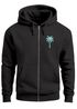 Herren Sweatjacke mit Kapuze Palmenlogo Travel Zipjacke Zip-Hoodie  Männer Fashion Streetstyle Neverless®preview
