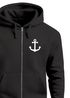 Herren Sweatjacke mit Kapuze Print Aufdruck Anker Zipjacke Zip-Hoodie  Männer Fashion Maritim Streetstyle Neverless®preview