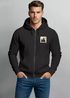 Herren Sweatjacke mit Kapuze Print Bäume Logo Sweatshirt Zipjacke Zip-Hoodie Männer Fashion Streetstyle Neverless®preview