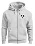 Herren Sweatjacke mit Kapuze Print Drippy Smile Zip-Hoodie Männer Fashion Streetstyle Neverless®preview