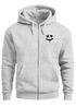 Herren Sweatjacke mit Kapuze Print Drippy Smile Zip-Hoodie Männer Fashion Streetstyle Neverless®preview