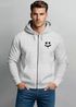 Herren Sweatjacke mit Kapuze Print Drippy Smile Zip-Hoodie Männer Fashion Streetstyle Neverless®preview