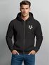 Herren Sweatjacke mit Kapuze Print Drippy Smile Zip-Hoodie Männer Fashion Streetstyle Neverless®preview